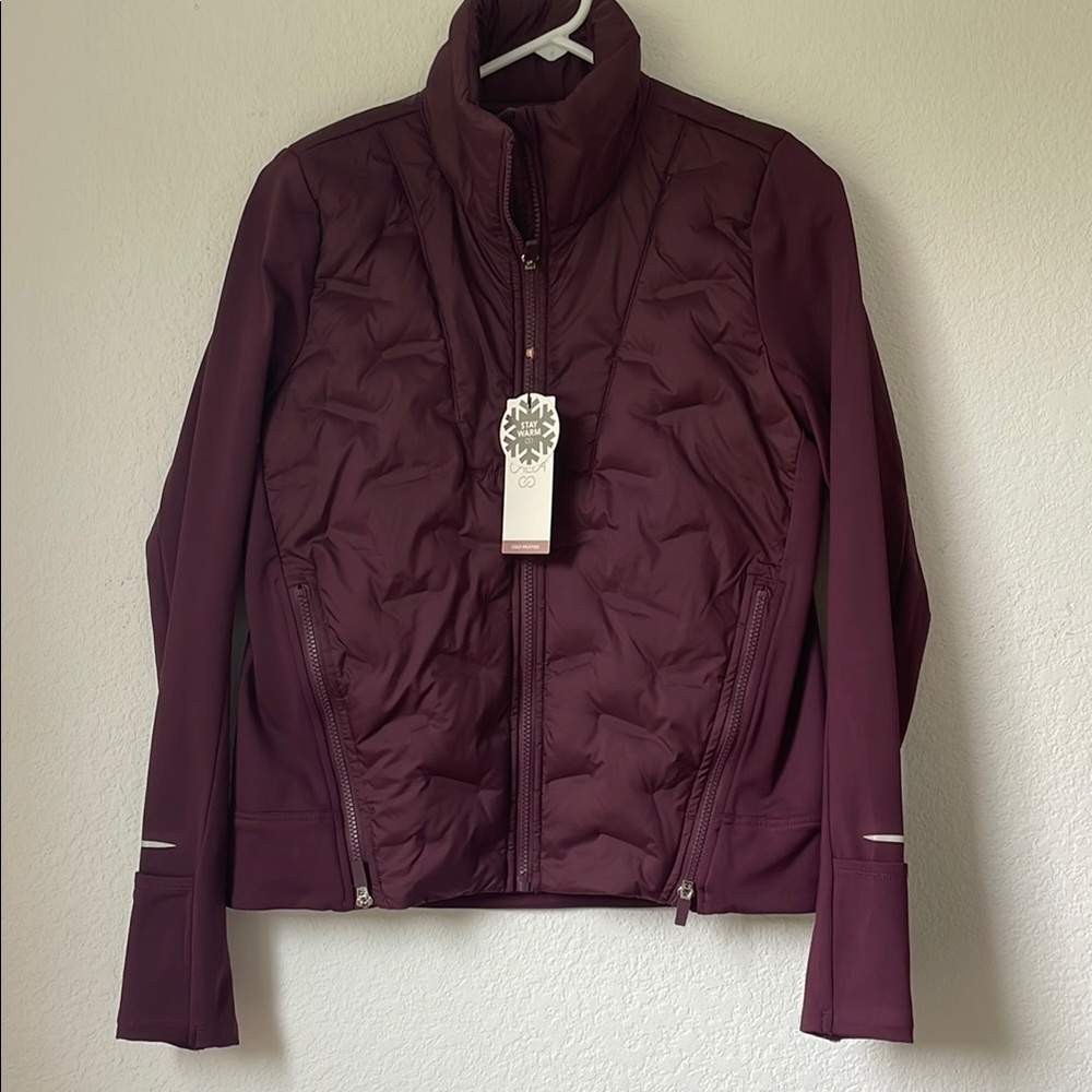 CALIA by Carrie Underwood Burgundy Puffer Jacket